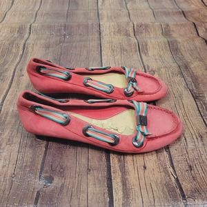 Alex Marie Womens Shoes Pink Size 6 M Loafer Slip On Bow Leather